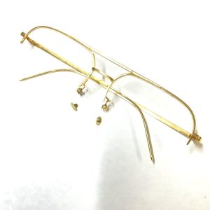 K18 メガネフレーム 750 18金